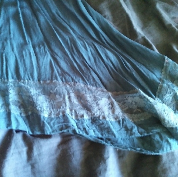 Free People blue asymmetrical flow tank Small - Picture 2 of 7